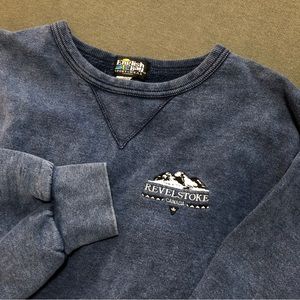 Vintage 90s oversized stonewashed cotton Revelstoke sweatshirt / M